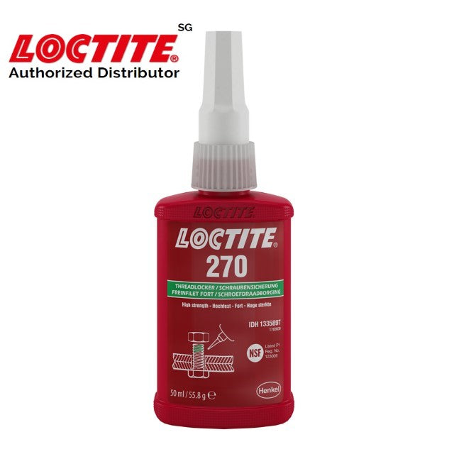 Loctite 270 Adhesive Threadlocker Green 50ml